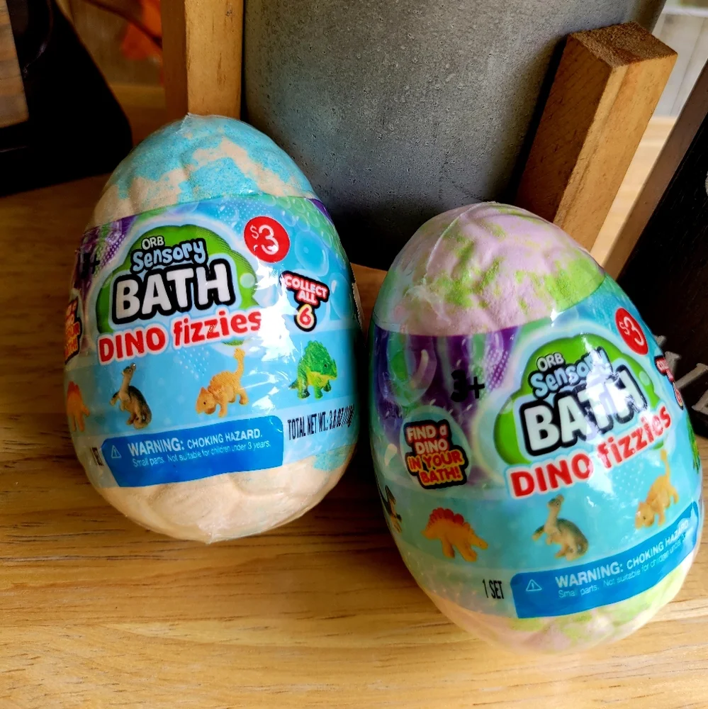 ORB SENSORY BATH DINO FIZZIES